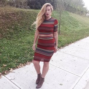 Read Between the Lines Skirt Set